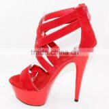 Fashion Ultra High Heels Sandals 6 Inch Sexy Performance Exotic Dancer Bride Wedding Shoes thumbnail-4