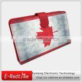 Print Canada Flag Leather Tablet Back Cover for 10inch Tablets