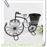 KZ160130 Metal Table Small Decorative Bike/Bicycle Flower Pot
