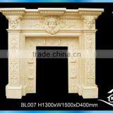 Hand Carved Imitation Marble Fireplace thumbnail-6