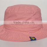 Solid color pink bucket hat