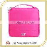 2015 Lady Stylish Travel Square Cheap Cosmetic Bag With Hook