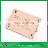 Sinicline Luxury Rose Gold Color Metal Label for Women's Handba