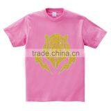 Hotfix Iron on Glitter Tiger Motif Custom Design Men Multicolor Cotton Tshirt thumbnail-2