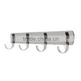 Quality Stainless Steel Hook Hanger Clothes Storage Bathroom Accessories Coat Hanger 4 Hooks thumbnail-1