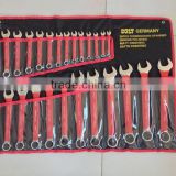 26pcs combination wrench set with red handle