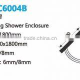Hot! Arc-shape Sliding Cheap Small Curved Glass Shower Enclosure(KT6004) thumbnail-4