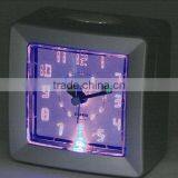 Plastic square luminous table alarm clock ,desk clock