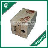 CUSTOM PRINTED SHIPPING BOX FOR WINE BOTTLES TOP AND BOTTOM CORRUGATED BOX FOR GRAPES PACKING thumbnail-4
