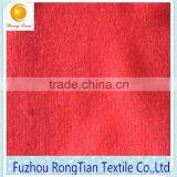 High quality red polyester knitted velvet fabric for undergarment
