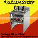 Free Standing 6 Basket Italy Pasta Cookers With Auto Water in & Out Facility