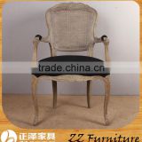 Elegant Hand Carved Wooden Dining Chair with Arm
