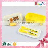 2015 New Design China Hot-Sale Lunch Box Wholesale Kids Meal Box Plastic Lunch Box With Spoon and Fork thumbnail-2