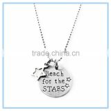 Reach For the Stars Stainless Steel Necklace