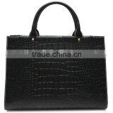 N2272-A5162 New Arrival Black Crocodile Pattern Leather Satchel Handbag Ladies Fashion Designer Bags thumbnail-3