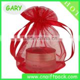Custom Red Organza Round Bag/Round Organza Wraps