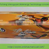 35mm Instant Light Arab Shisha Charcoal Golden Hookah Charcoal