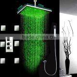 Hot Sale Bathroom Hydro Power LED Lighting Fixtures 3 Way Conceal Thermostatic Mixer Bathroom Accessory Set thumbnail-3
