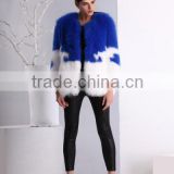 Blue and white wholesale price fox fur coat for women winter
