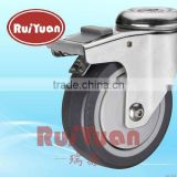 Stainless Steel bolt hole Casters with PU Wheel