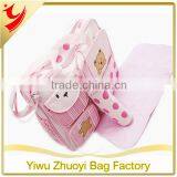 3 pieces trendy 600D Polyester New Fashion Mummy Sling Bags in Pink