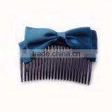 S>>>> Fashion Kids Girls Cute Plastic Hair Combs 8 Colors Chiffon Bow Hair Pins Combs/ thumbnail-4