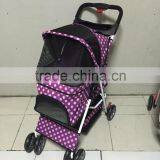 2016 Fashion Dog Stroller With 3 Point Canopy, Keep Your Pet Safe and Comfortable