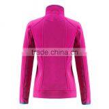 Women Army Green Pink Microfiber Varsity Plain Fleece Jacket Without Hood, Premium Dropship Name Brand Fashion High End Clothing thumbnail-5