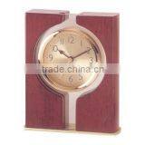 Pearl Wooden/Metal Desk Alarm Clock T066-A