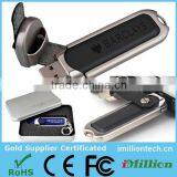 Full Capacity USB 2.0 Flash Jump Drive Black/Brown Leather thumbnail-1
