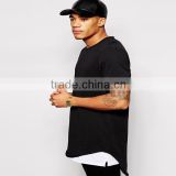 China Apparel Manufacturer Custom Blank Tall Men's Longline T Shirt