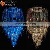 Creative Led and Fiber Optic Light 2015 New Fiber Optic Ceiling Light, Net Design Dinner Hall Pendant Fiber Optic Pendant Light thumbnail-6