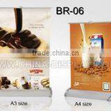 Easy-carrying A3 Roll up Banner Base Stand for Tabletop Counter thumbnail-1