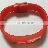 Fashion Bracelet Wrist Led Silicone Watch With Adjustable Silicon Band thumbnail-3