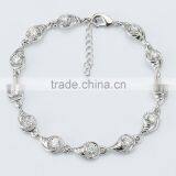 Hot Selling Solitaire Cubic Zirconia Charm Bracelet Length Adjustable Jewelry thumbnail-2