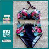 2015 New Hot Swimsuit Thong Junior Swimwear Push Up Swimming Suit For Women Sexy Strappy Junior Thong Bikini thumbnail-1