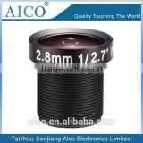 cn aico top selling car product wide angle f2.0 1/2.7 inch 2.8mm m12 cctv rear view camera lens
