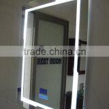 2016 Carton Fair Shows World Best Price Brightly LED Backlit Defogger / Touch Switch Glass Bathroom Mirror With Digital Clock thumbnail-2