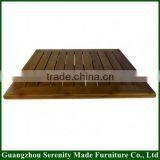 2016 New Custom Made Furniture Inlay Solid Teak Wood Dining Table Top for Sale