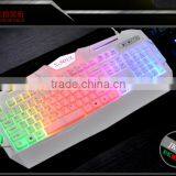 Latest Neon Light Transparent Plastic Gaming Computer Keyboard thumbnail-4