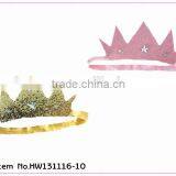 2014 Girls Glitter Crown Elastic Headband for Party