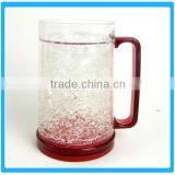 Hot Sale Ice Mugs With Gel Inside,Double Wall Ice Mugs With Hand