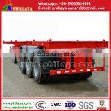 2017 40ft 3 Axle Retractable Skeletal Container Semi Trailers for Sale thumbnail-4