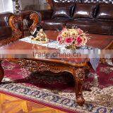 Bisini Classic Style Living Room Coffee Table Furntiure, Hand Carved Wooden Centre Table thumbnail-1