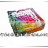 Glass Ashtray With Decal on Bottom ,high Quality Glass Ashtray,square Glass Ashtray thumbnail-1