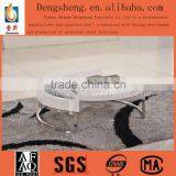 Round Wooden Coffee Table Steel Table thumbnail-1