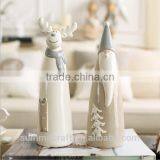 Funny Christmas Resin Santa and Reindeer Christmas Craft thumbnail-3