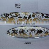 Gold and White Cast Aluminum Plates Other Enamel Shades and Colours Available