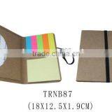 Hot Selling Recycled Paper Cover Notebook With Memo Stick for Promotion