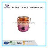 Colored Recycled Unique Hanging Glass Candle Jars thumbnail-4